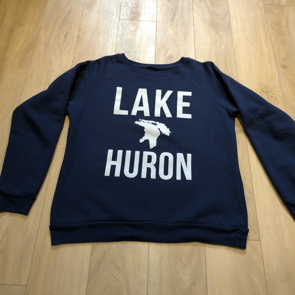 Illbury & Goose Navy Lake Huron Sweater Medium